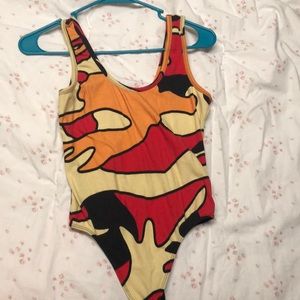 Kendall and Kylie bodysuit camo